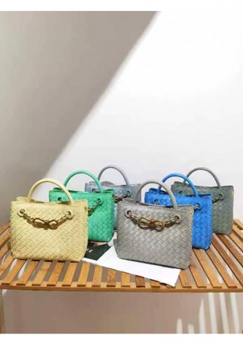 Allegria Woven Mini Vegan Leather Shoulder Bag Siren Green