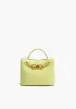 Allegria Woven Mini Vegan Leather Shoulder Bag Yellow