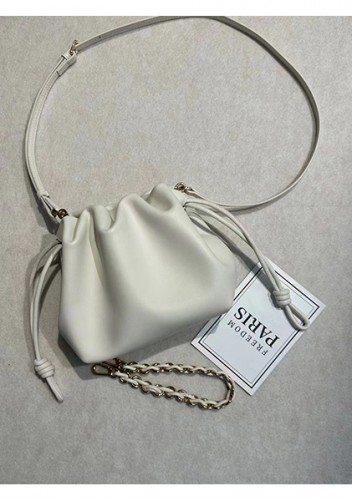Salsa Leather Small Drawstring Bag Green