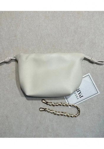 Salsa Leather Small Drawstring Bag Green