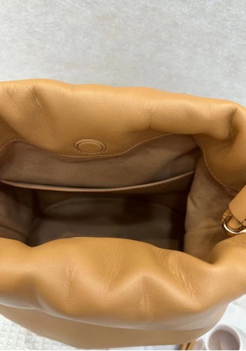 Salsa Leather Medium Drawstring Bucket Bag Brown