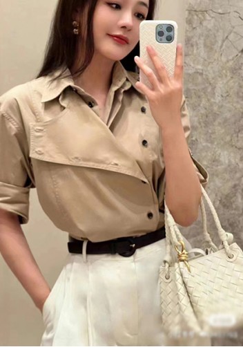 Mia Chute Leather Small Shoulder Bag Green