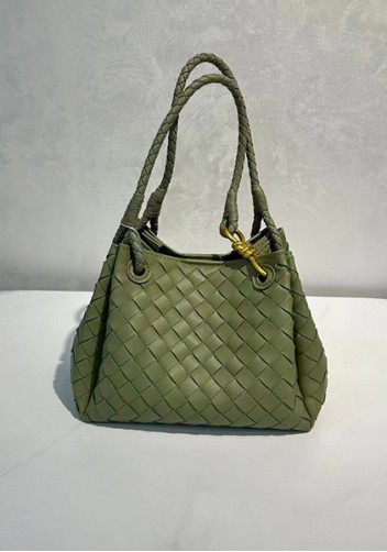 Mia Chute Leather Small Shoulder Bag Green