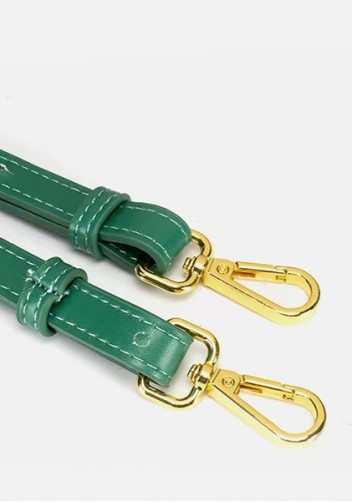 Euclid Medium Faux Woven Bag Green