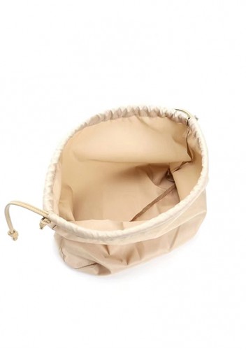 Euclid Medium Leather Woven Bag Beige