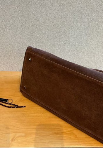 Ashley Suede Leather Bag Cocoa