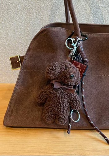 Ashley Suede Leather Bag Cocoa