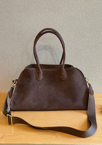 Ashley Suede Leather Bag Cocoa