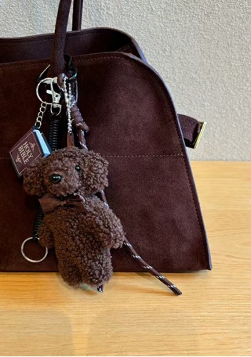 Ashley Suede Leather Bag D Choco