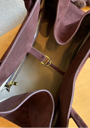 Ashley Suede Leather Bag D Choco