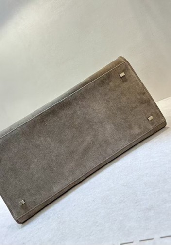 Ashley Suede Leather Bag Grey