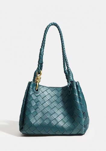 Mia Chute Synthetic Leather Small Shoulder Bag Blue
