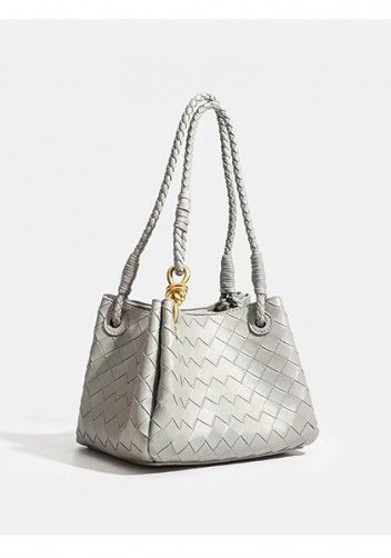 Mia Chute Synthetic Leather Small Shoulder Bag Grey