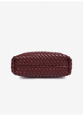Mia Ball Synthetic Leather Shoulder Small Bag Wine