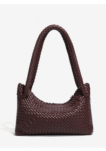 Mia Ball Synthetic Leather Shoulder Bag Coffee