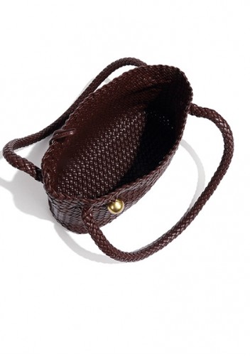 Mia Ball Synthetic Leather Shoulder Bag Coffee