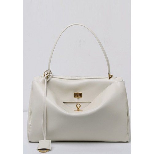 Bravado Smooth Leather 35CM Bag Cream Gold