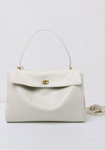 Bravado Smooth Leather 35CM Bag Cream Gold
