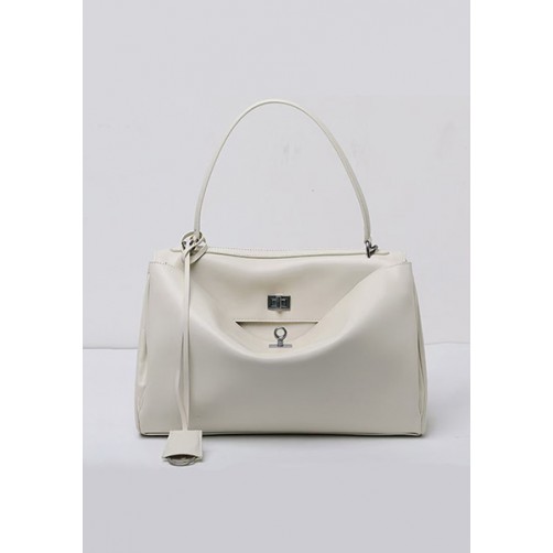 Bravado Smooth Leather 35CM Bag Cream Silver