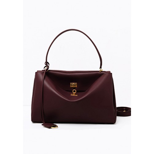 Bravado Smooth Leather 35CM Bag Wine