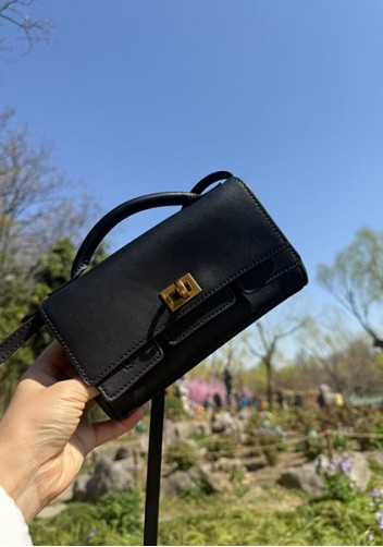 Monaco Glam Small Clutch On Strap Black Antique Gold