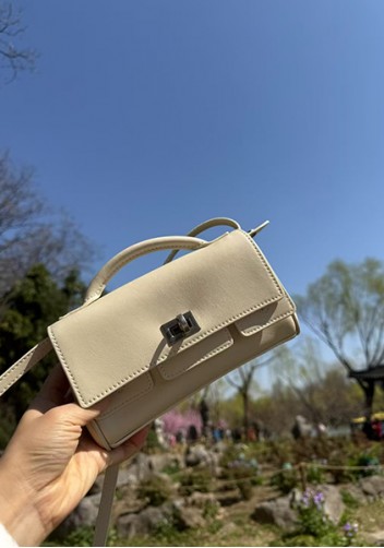 Monaco Glam Small Clutch On Strap Cream