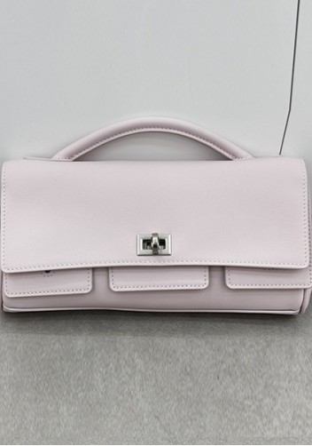 Monaco Glam Small Clutch On Strap Pink