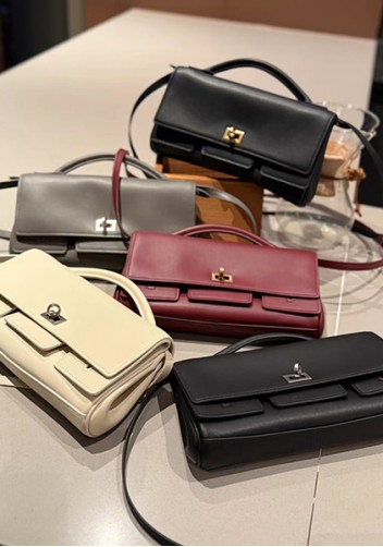 Monaco Glam Small Clutch On Strap Wine