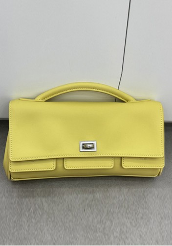 Monaco Glam Small Clutch On Strap Yellow