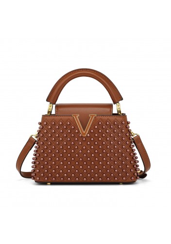 Victoria Pearl Handbag Brown