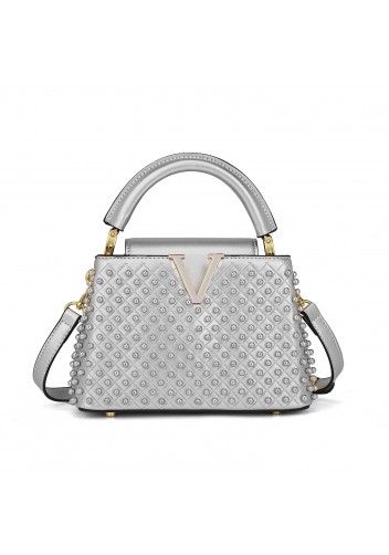 Victoria Pearl Handbag Silver