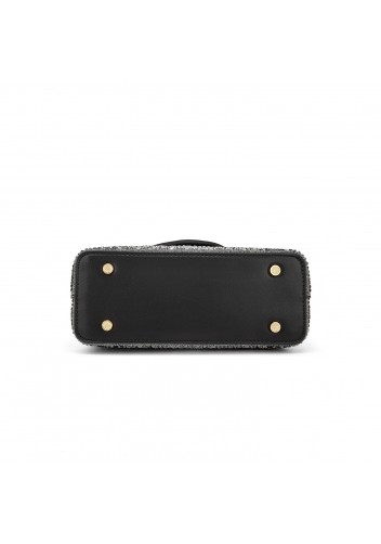Victoria Hot-fix Rhinestones Handbag Black
