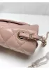 Adele Flap Small Lambskin Bag Pink