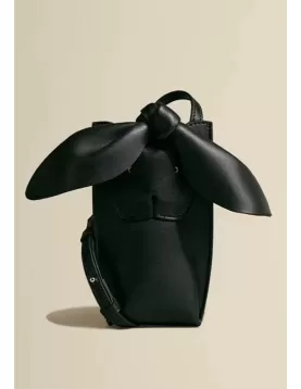 The Rabbit Pocket Shoulder Leather Bag Black