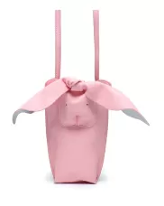 The Rabbit Pocket Shoulder Leather Bag Pink