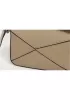 Adrienne Geometry Vegan Leather Shoulder Bag Small Beige